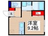 アイビー川越 1Rの間取り