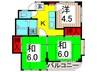 六木パークハイツ 3Kの間取り