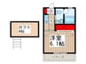 エステービル 1Kの間取り