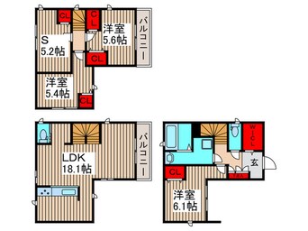 間取図 Ｋｏｌｅｔ今羽