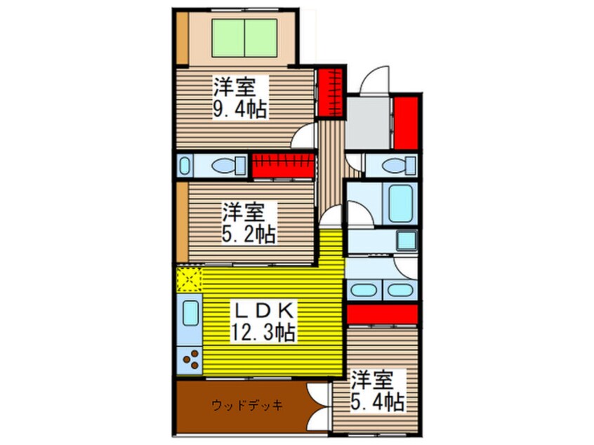 間取図 ラシーヌ・ド・ラブーレ