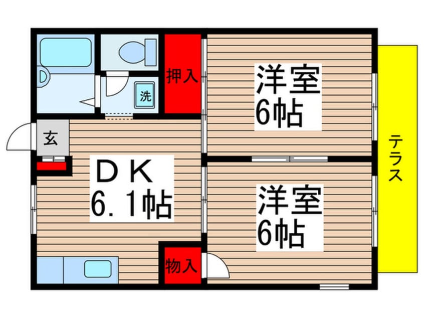 間取図 サンシティコスモＡ