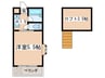 メゾン調布 1Kの間取り