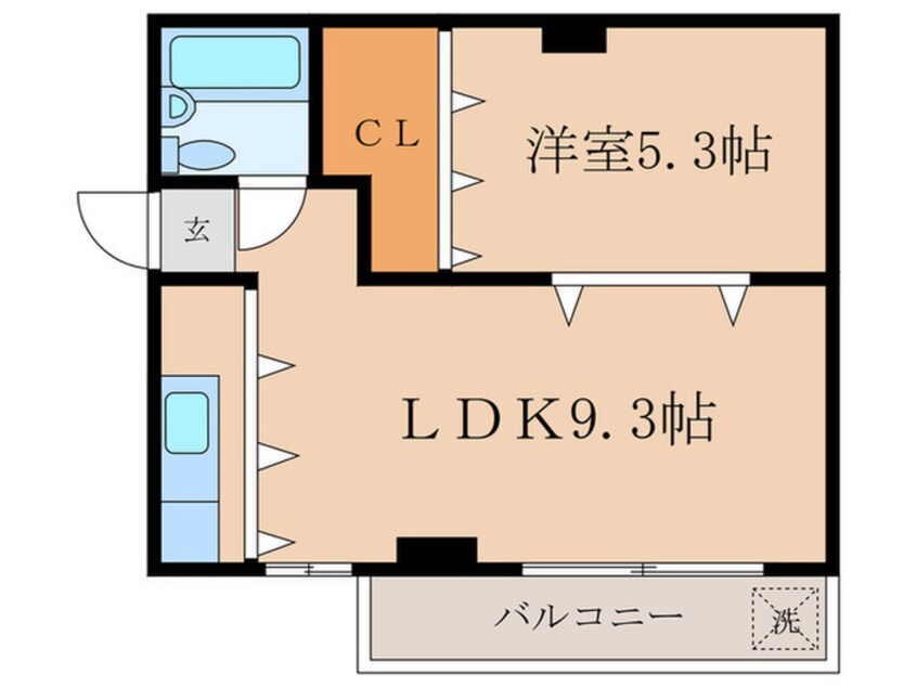 間取図 マツグママンション(305)