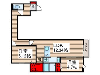 間取図 アヴァンス千住緑町