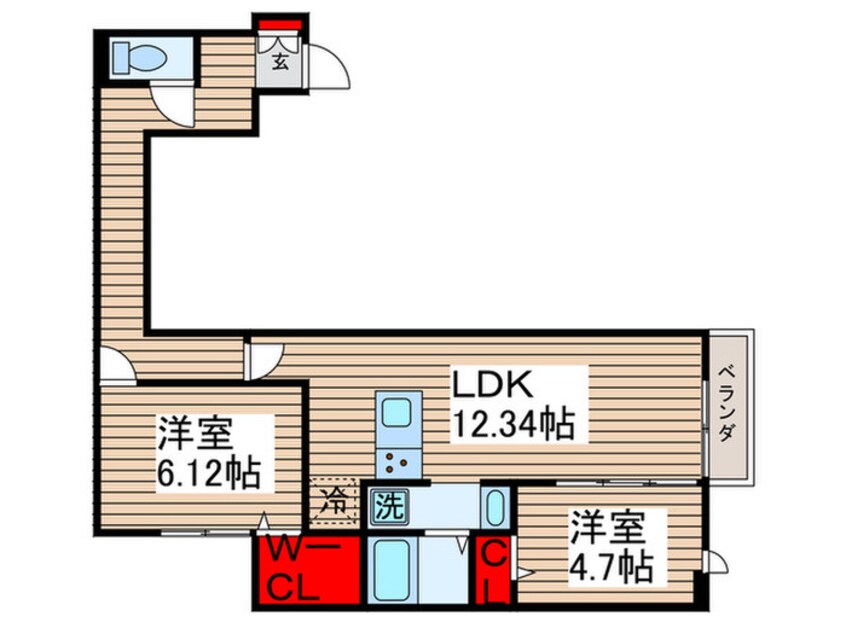 間取図 アヴァンス千住緑町