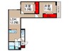 アヴァンス千住緑町 2LDKの間取り