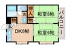 エントピア新和Ⅰ 2DKの間取り