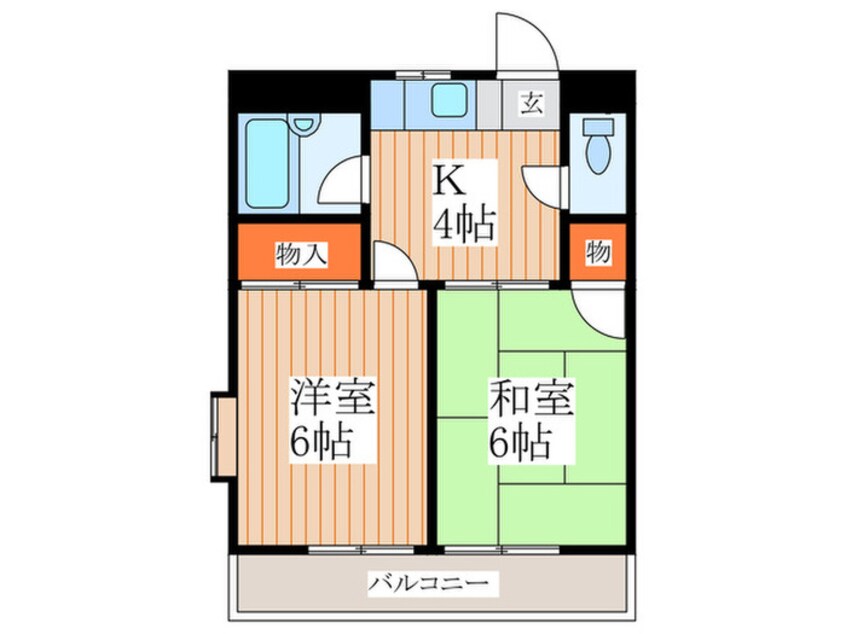 間取図 ロイヤルマンション平岡