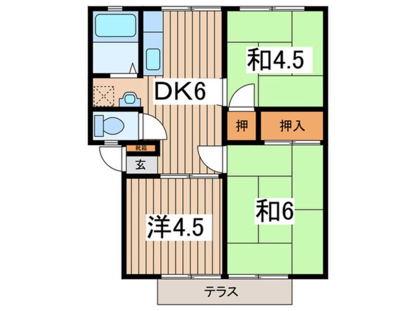 間取図 ヒロパレスＡ