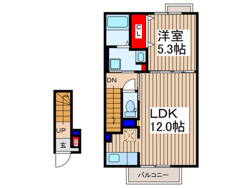 間取図 グラース・カルムE
