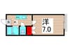 ウインベル北綾瀬Ⅱ 1Kの間取り