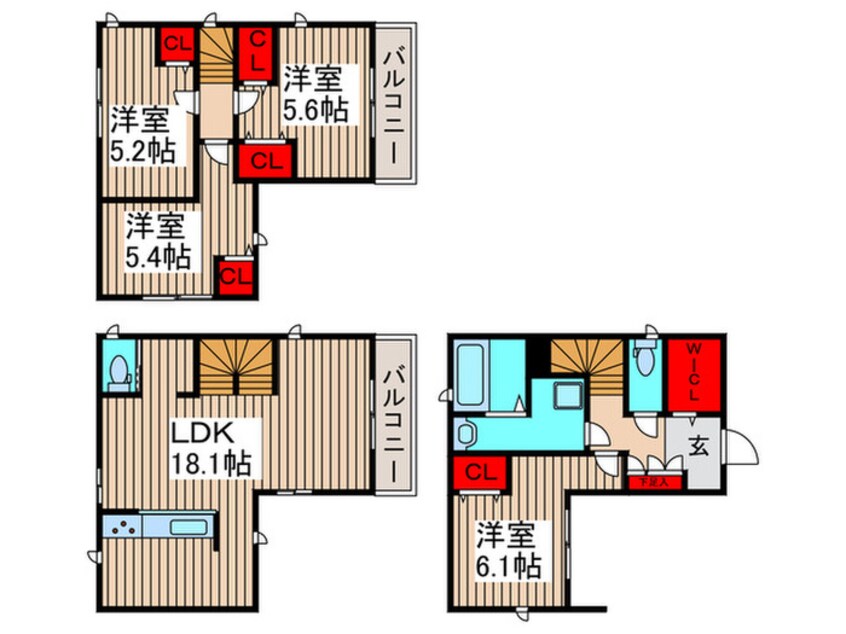 間取図 Ｋｏｌｅｔ今羽#０２