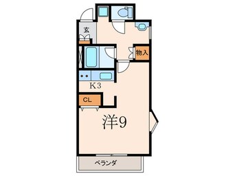 間取図 Ｃａｃｈｅｔｔｅ（ｶｼｪｯﾄ)