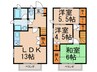 アンソレイユA 3LDKの間取り