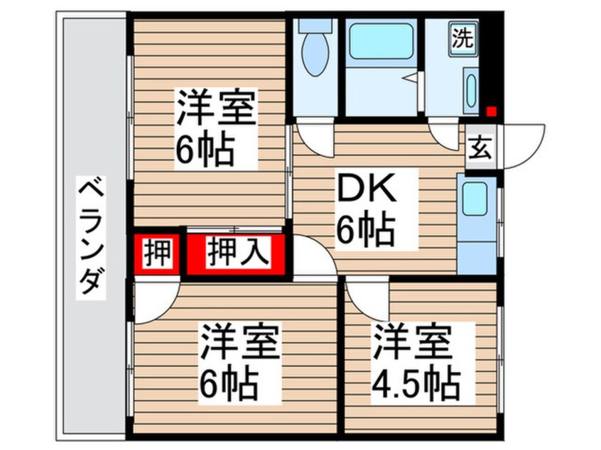 間取図 グリ－ンヒルタカハシ