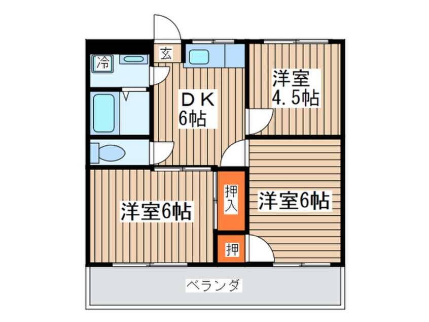 間取図 グリ－ンヒルタカハシ