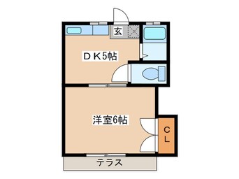 間取図 コーポルピナスⅢ