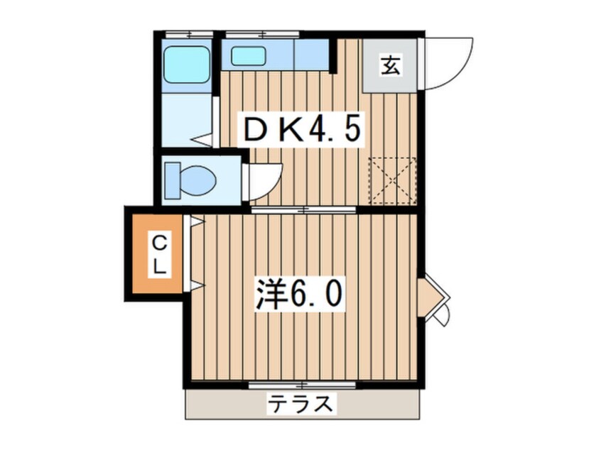 間取図 コーポルピナスⅢ