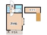 レモンハウス 1Kの間取り