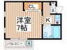 ベルデ・ベル 1Kの間取り
