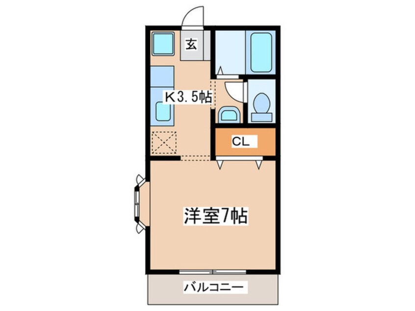 間取図 カーサうおたみ