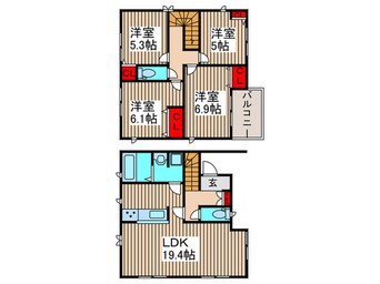 間取図 Ｋｏｌｅｔ宮原#０９