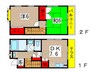 メゾンＩＤ弐番館 2DKの間取り