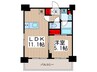 パークアクシス木場 1LDKの間取り