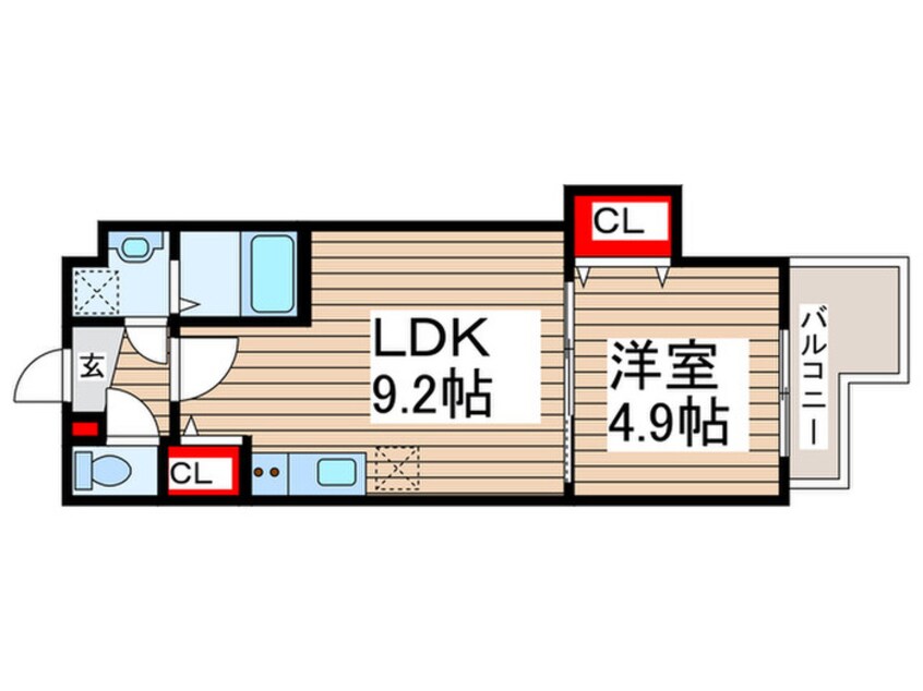 間取図 金太郎ヒルズ255