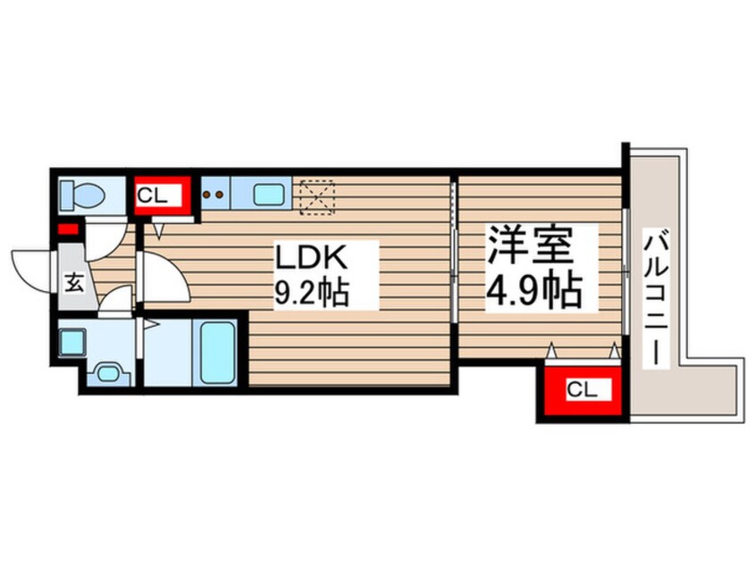 間取図 金太郎ヒルズ255