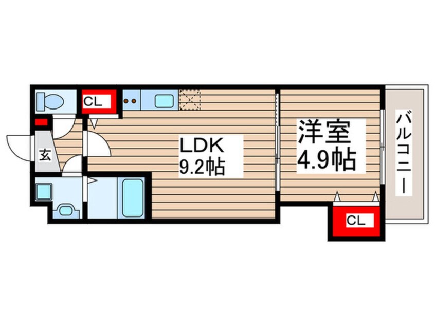 間取図 金太郎ヒルズ255