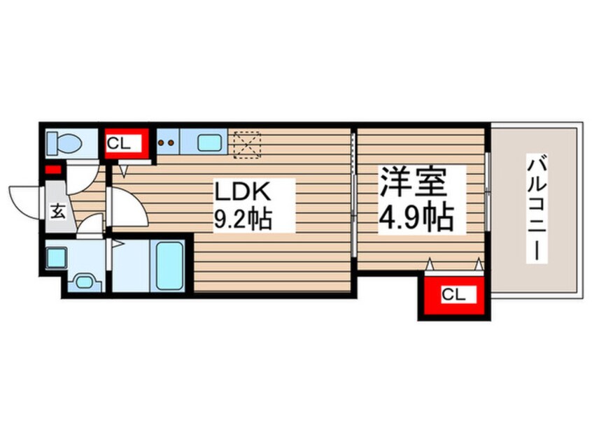 間取図 金太郎ヒルズ255