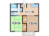 遠藤ハイツ 2DKの間取り
