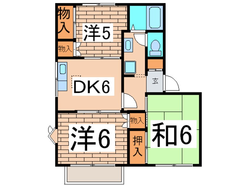 間取図 テラス・ウィステリアＣ