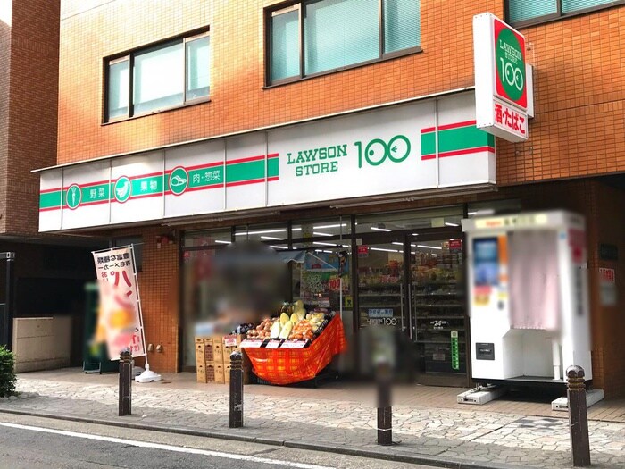 ローソンストア１００川崎本町２丁目店(コンビニ)まで158m アムス堀ノ内Ａ棟