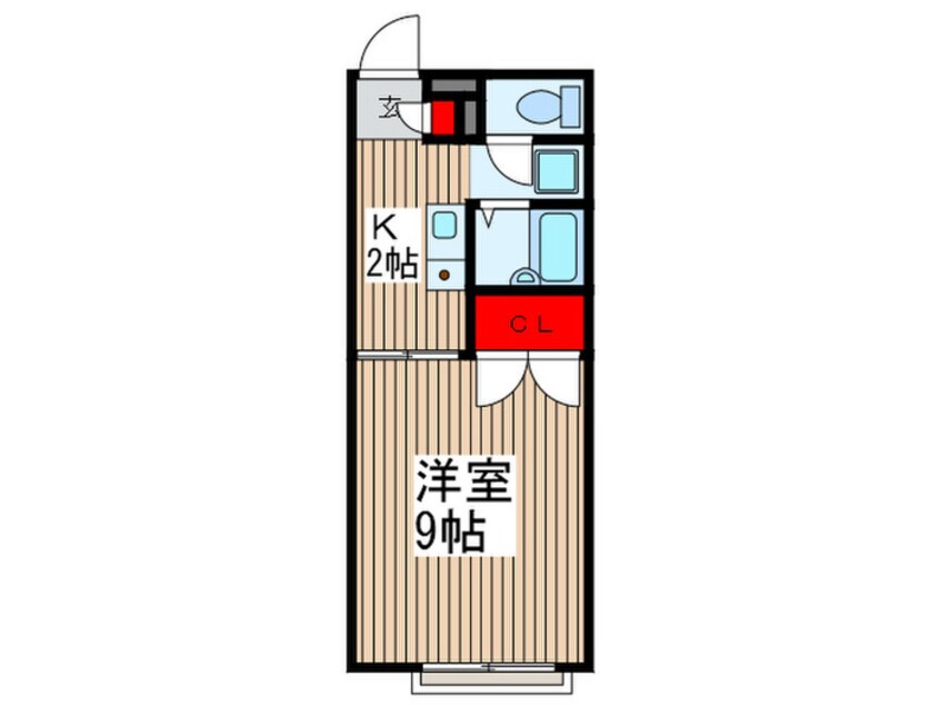 間取図 アム－ル前川