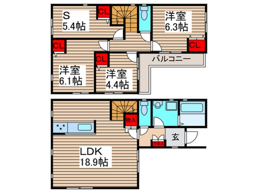 間取図 Ｋｏｌｅｔ宮原#１２