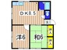 ハイム小国２ 2DKの間取り