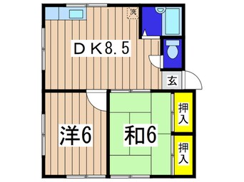 間取図 ハイム小国２
