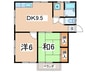 ハイム小国２ 2DKの間取り
