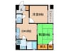 プライムコ－ト 2DKの間取り