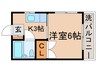 ロッシュ・ブラウン金町 1Kの間取り