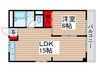 針ビル 1LDKの間取り