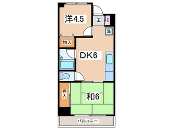 間取図 西山第１０ビルエルム大倉山