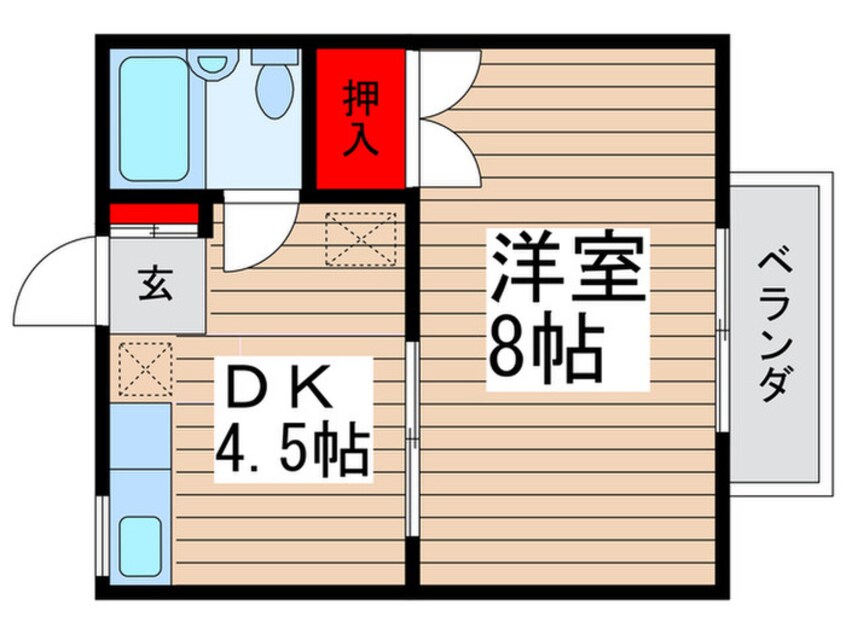 間取図 コ－ポ角谷