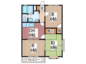 間取図 フラットヒルズ２
