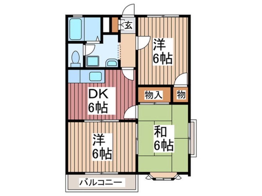 間取図 フラットヒルズ２