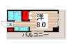 ドエル亀有 1Rの間取り