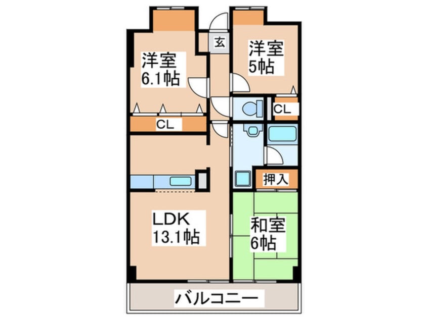 間取図 サニーコート壱番館